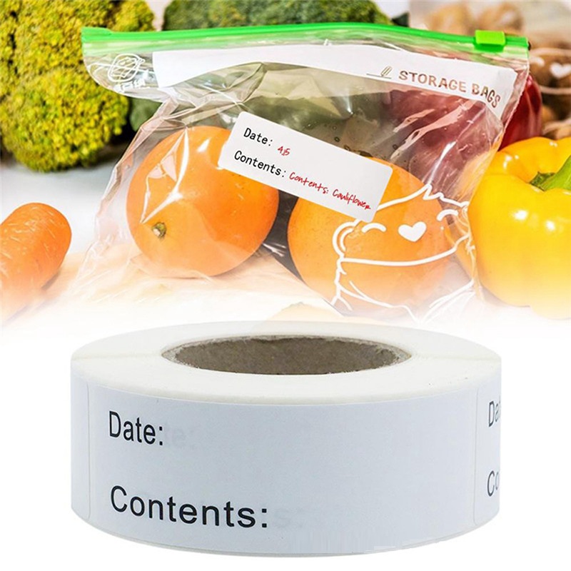 Food Storage Label - Samoprzylepne, usuwalne etykiety do przechowywania żywności