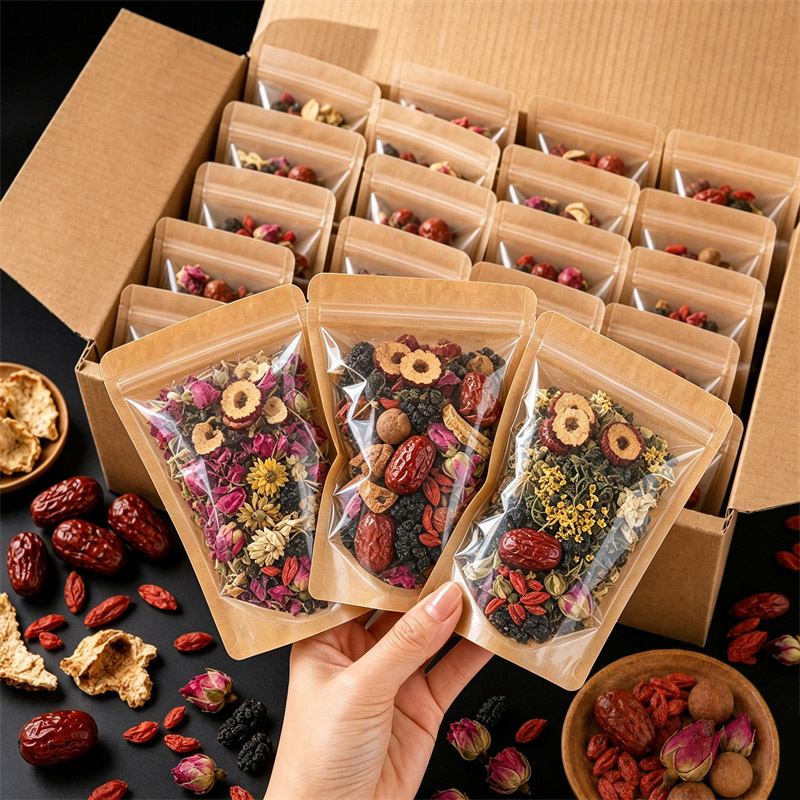 Food Storage Roll Bags - 100 szt. Przezroczyste torebki stojące z