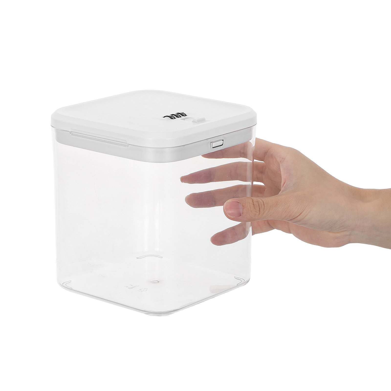 Food Storage With Lock - Przezroczysta, składana skrzynka zamykana na klucz