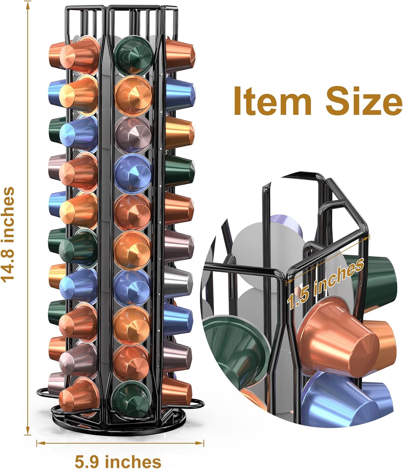 Food Storage Xl - Organizer na kapsułki do Nespresso OriginalLine,