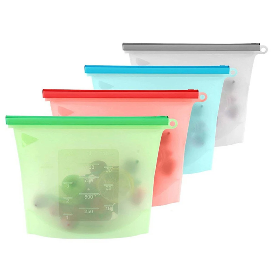 Food Storage Silicone Bags - Wielorazowa silikonowa torba do przechowywania żywności