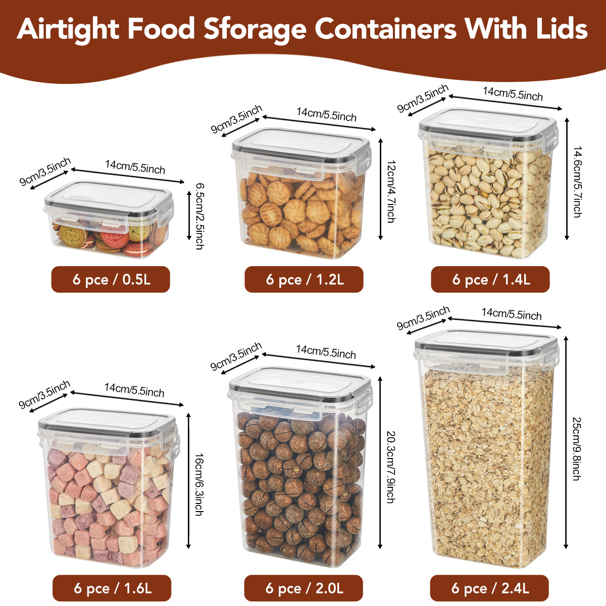 Zestaw pojemników na makaron o – Food Storage With Lock recenzja i cena
