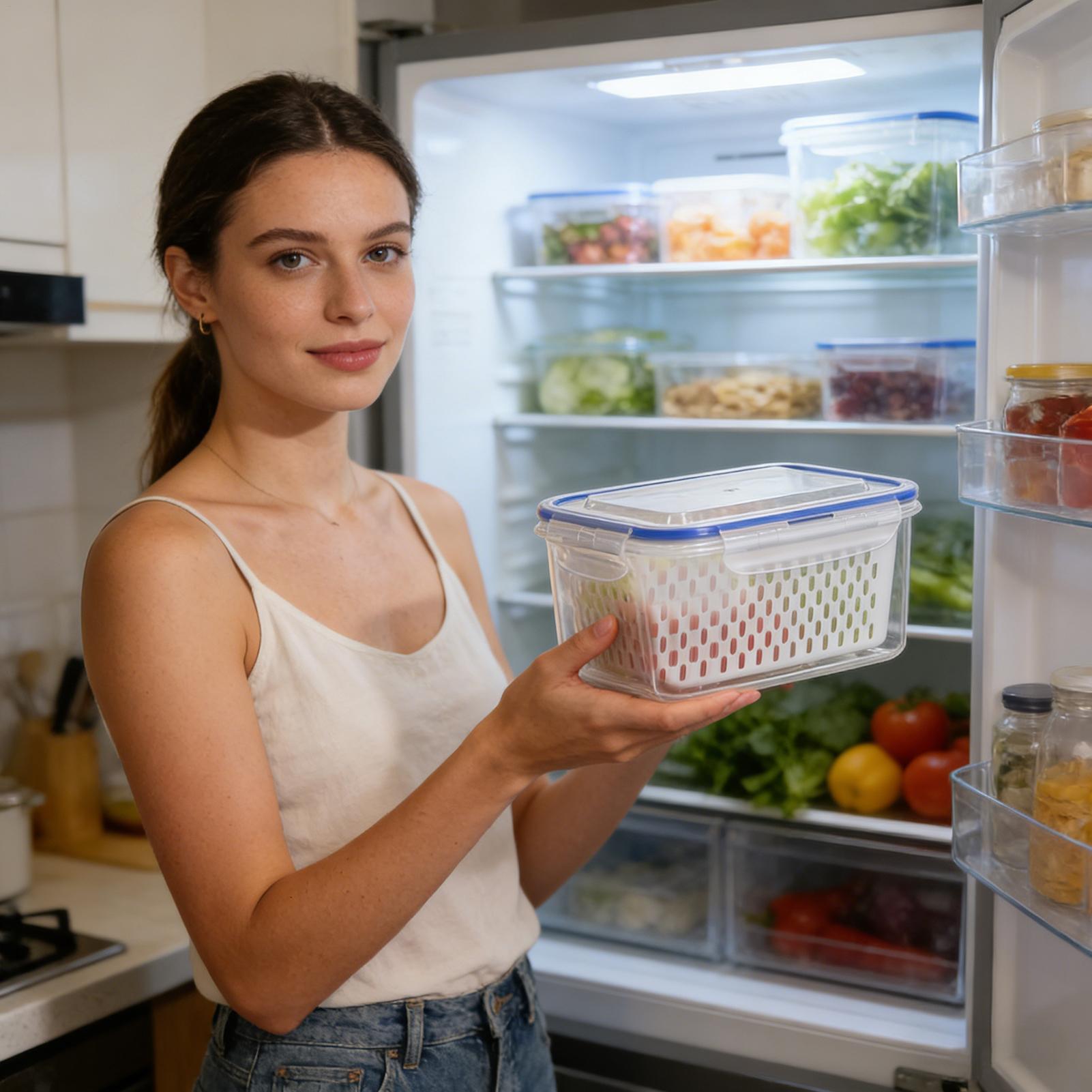 Pojemnik na żywność 4 w 1, prz – Food Storage Plastic Container recenzja i cena