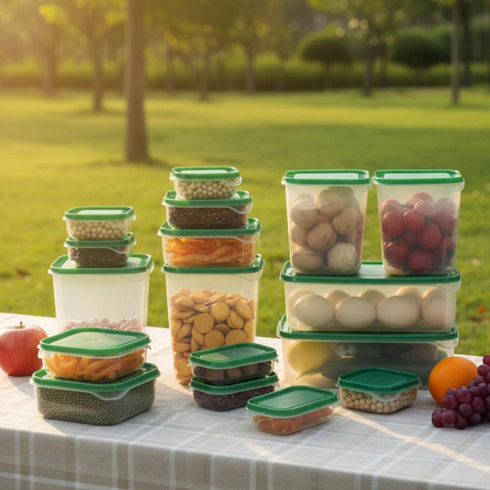 17-częściowy zestaw pojemników – Food Storage Plastic Container recenzja i cena