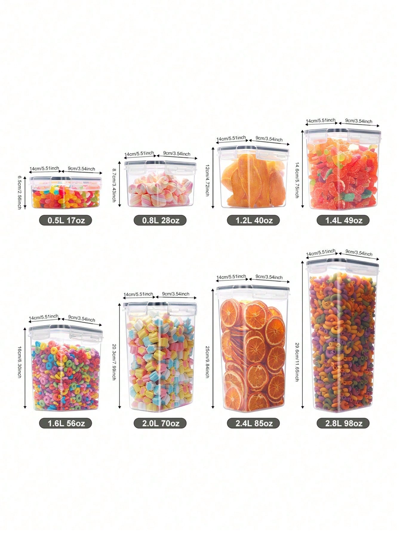 48 szt. Hermetycznych pojemnik – Food Storage With Lock recenzja i cena
