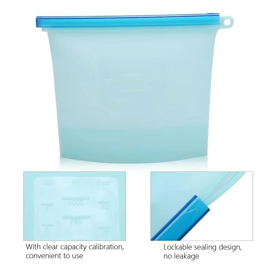 Wielorazowa silikonowa torba d – Food Storage Silicone Bags recenzja i cena