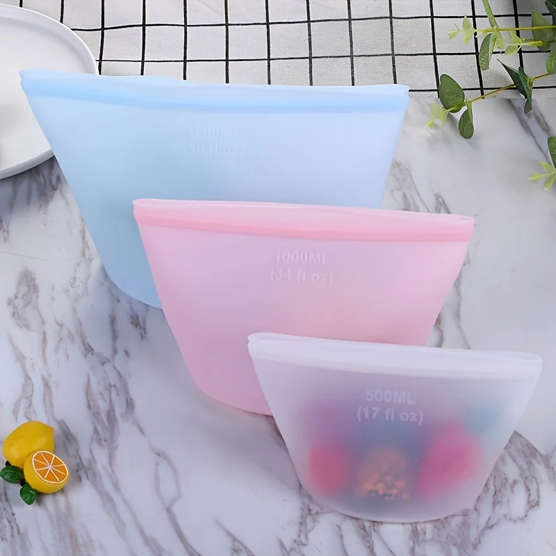 Wielorazowe silikonowe torby d – Food Storage Silicone Bags recenzja i cena