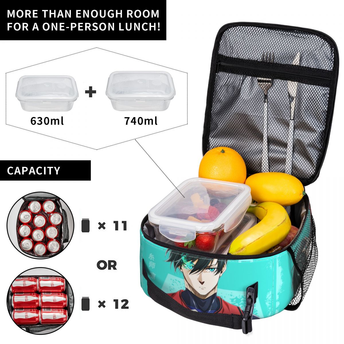 Torba termiczna na lunch Anime – Food Storage With Lock recenzja i cena