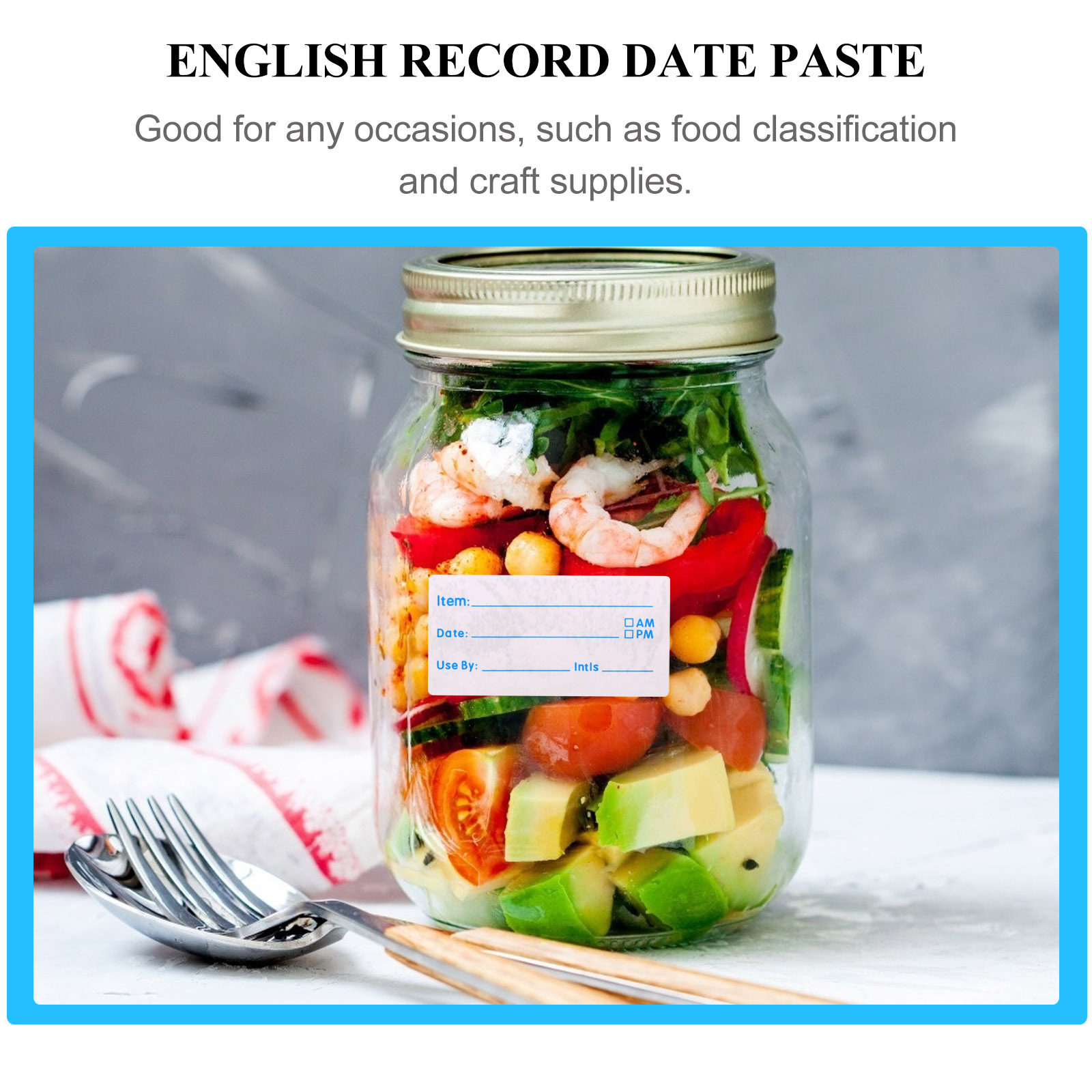 500 sztuk naklejek do zapisywa – Food Storage Label recenzja i cena