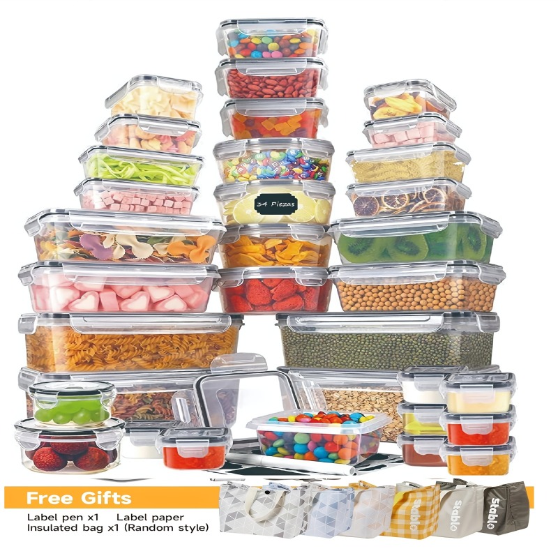 48-częściowy zestaw pojemników – Food Storage Label recenzja i cena
