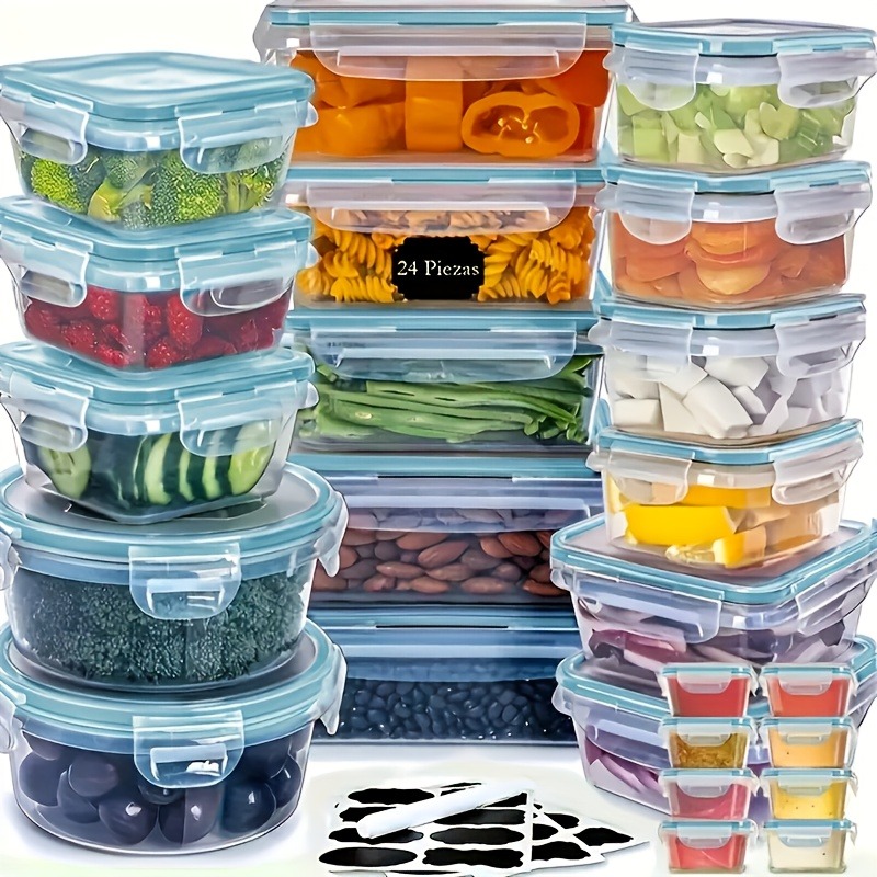 48-częściowy zestaw pojemników – Food Storage Label recenzja i cena