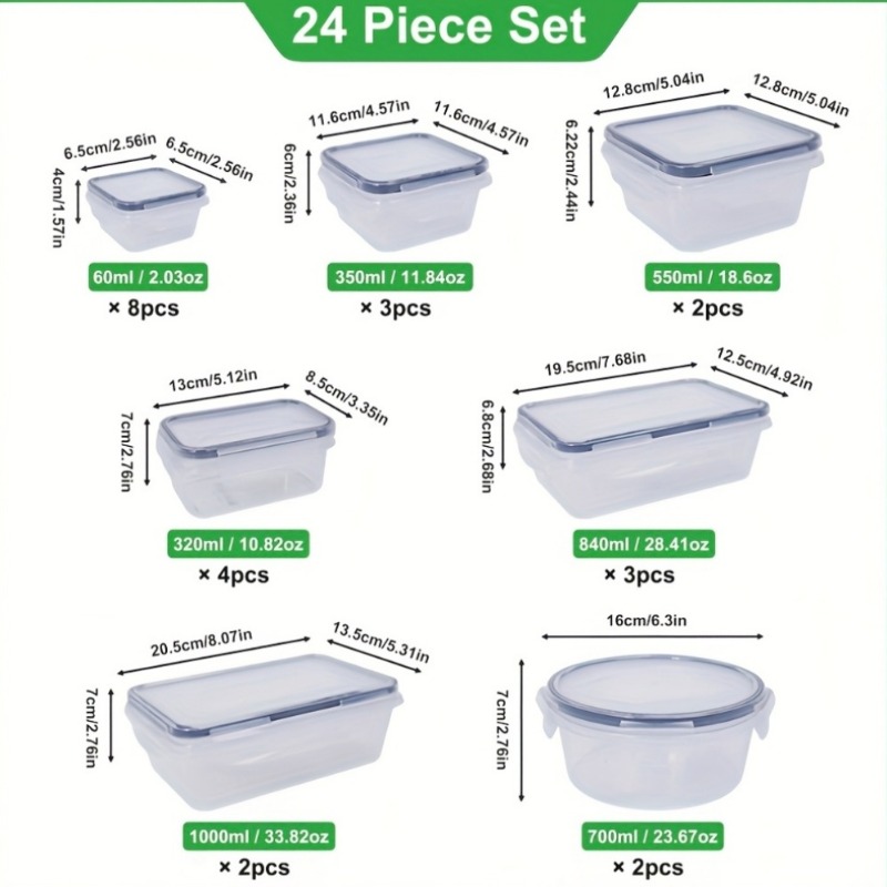 48-częściowy zestaw pojemników – Food Storage Label recenzja i cena