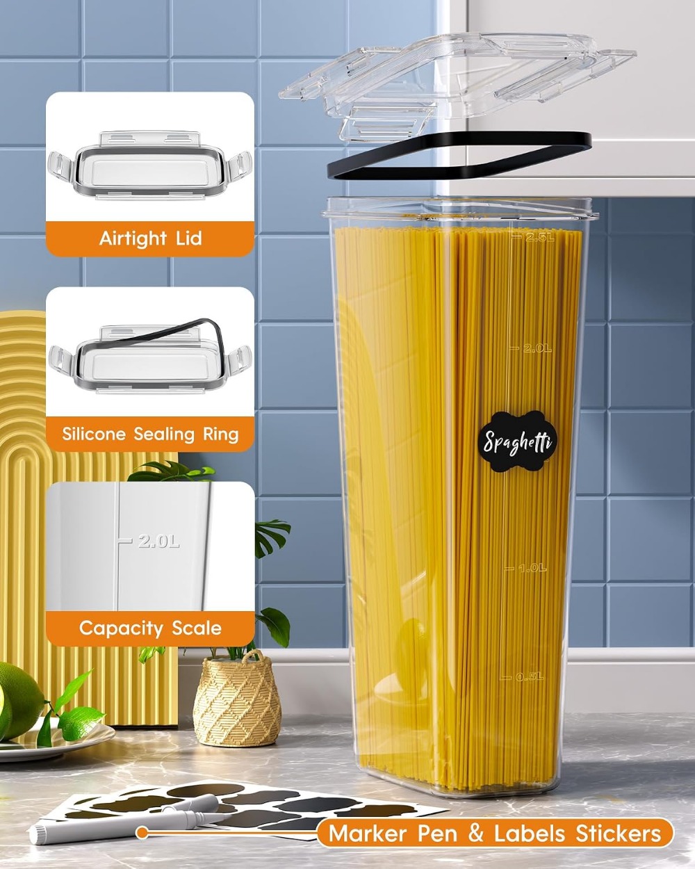 24 szt. Hermetyczne pojemniki  – Food Storage Plastic Container recenzja i cena