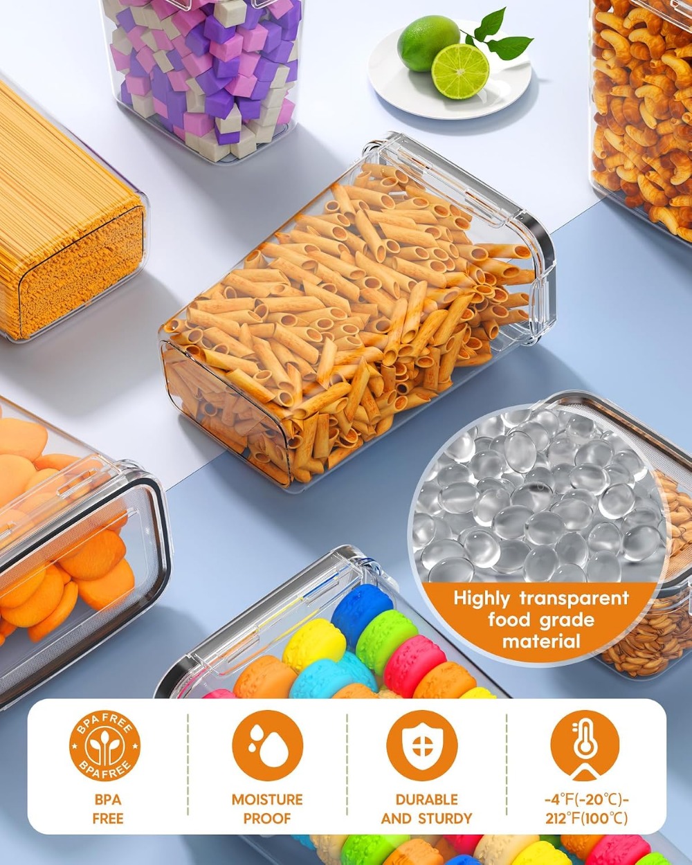 24 szt. Hermetyczne pojemniki  – Food Storage Plastic Container recenzja i cena