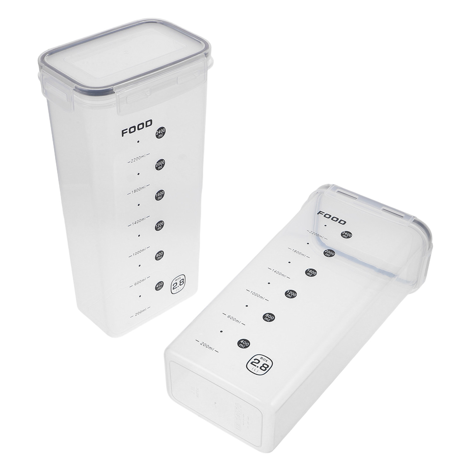 2 szt. szczelnych, przezroczys – Food Storage Plastic Container recenzja i cena