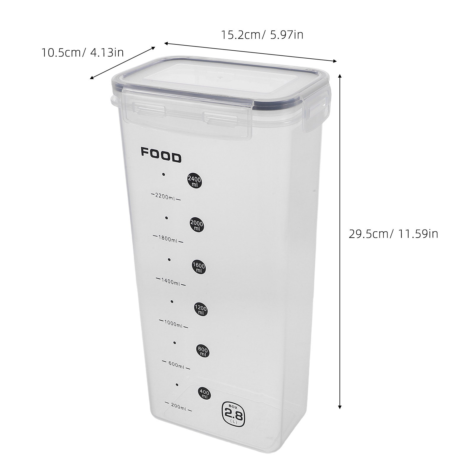 2 szt. szczelnych, przezroczys – Food Storage Plastic Container recenzja i cena